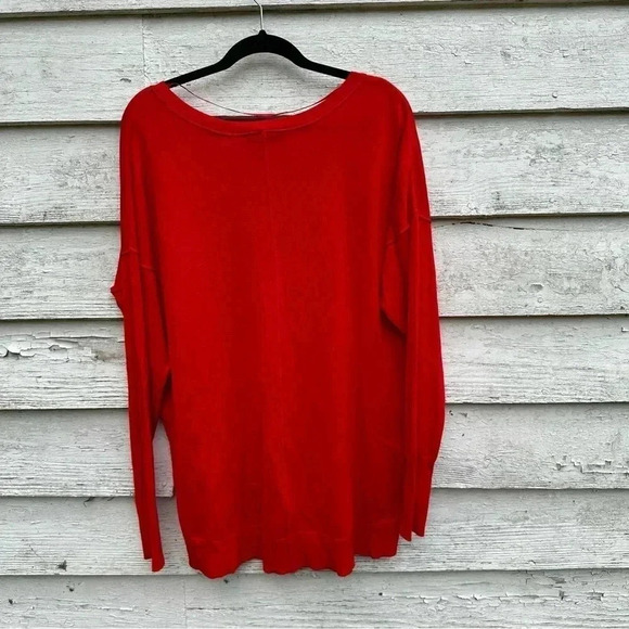 Lane Bryant Womens Sweater Plus Size 14/16 Red Pullover - Picture 4 of 4